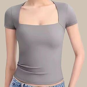 Mauve Short Sleeve Women's Top